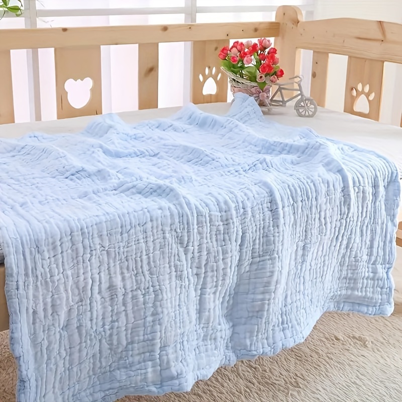 soft six layer cotton bath towel gauze bath towel plain color wrap blanket details 6