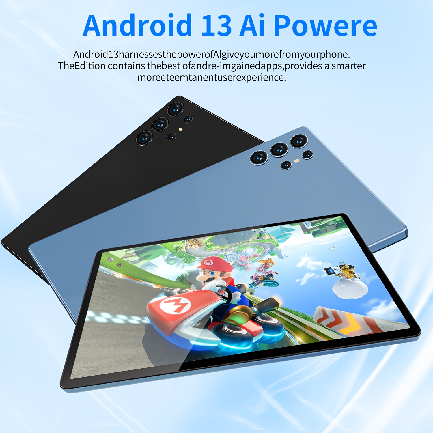 10.1-инчов Android 13 Таблет, 4GB RAM 64GB ROM, 1920*1200, 5MP+8MP Двойна Камера, Wifi & Bluetooth, Подходящ за Офис и Училище