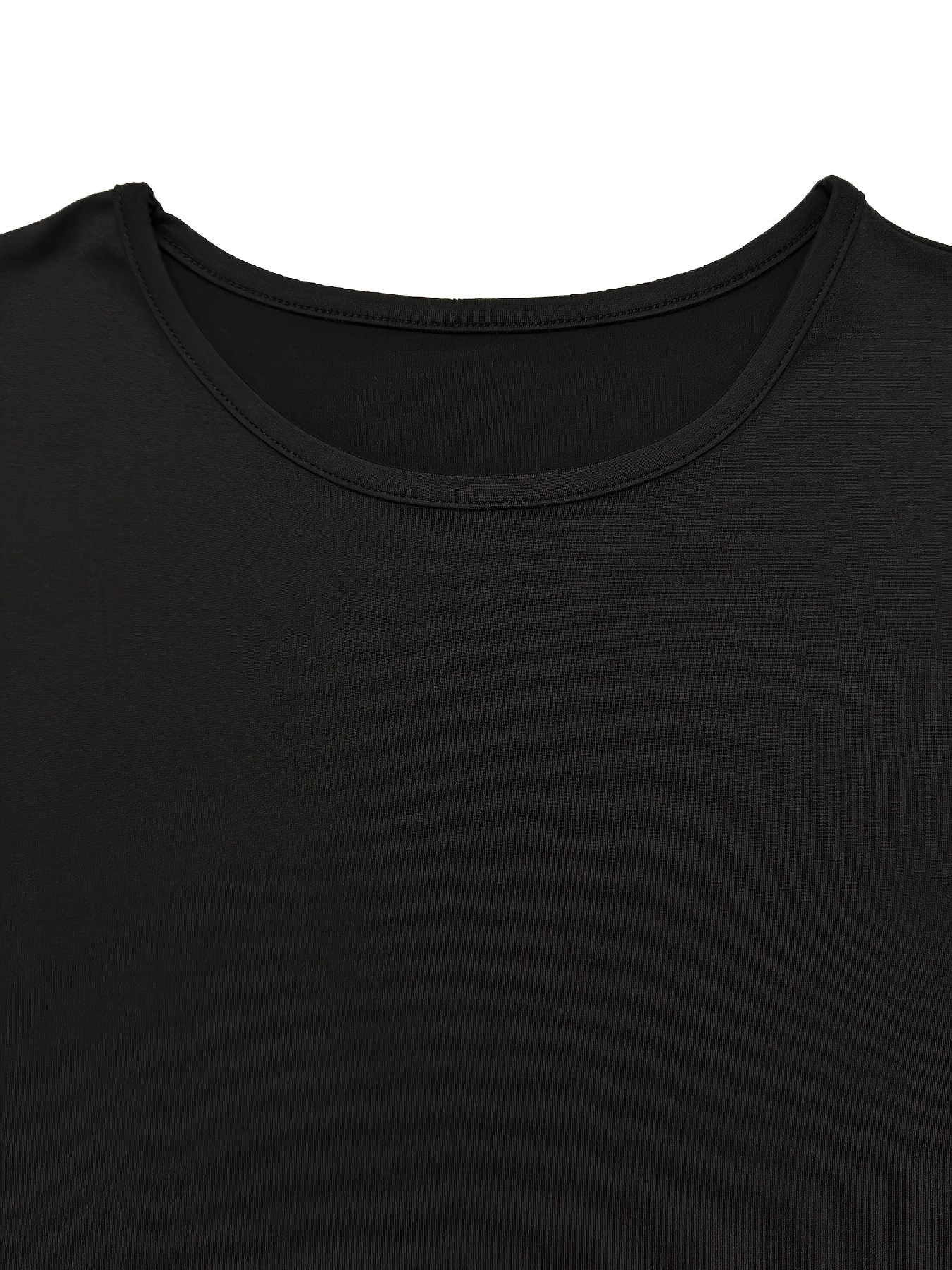 Women's Y2K Solid Color Cropped Slim Fit Long Sleeve T-Shirt - Round Neck Casual Top for Spring/Autumn, Machine Washable Everyday & Back-to- Outfits, Ladies T Shirts, Spring Fashion, Minimalist Style, Smooth Fabric, Stylish Blouse, Women