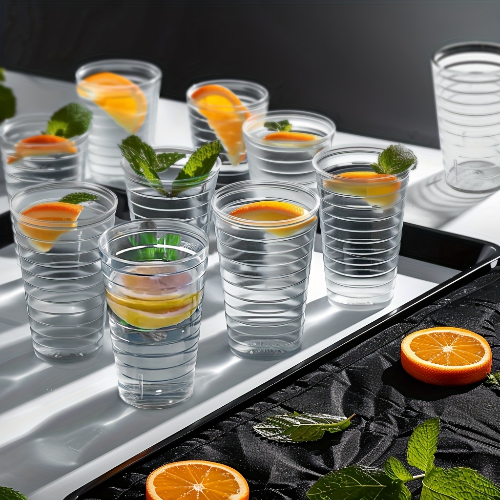 10pcs Set Of Home Plastic Cold Water Cups Tea Cups Coffee Cups Student Dormitory Rinsing Cups Restaurant Cold Drinks Water Cups
