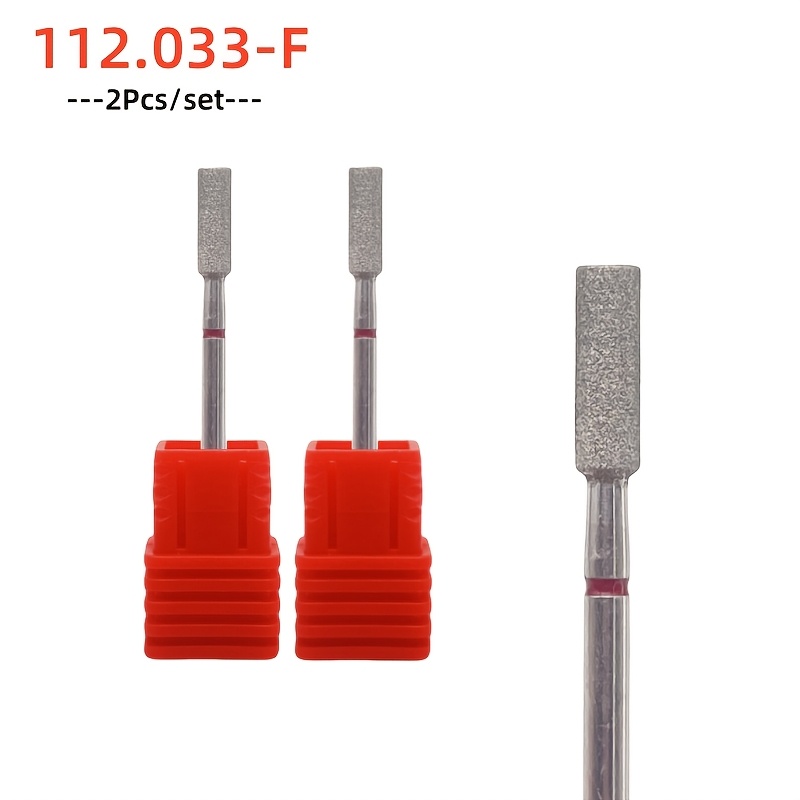 2pcs Large Barrel Nail Drill Bit Set for Nail Machine Files