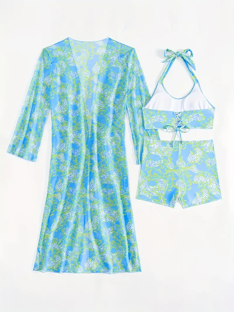 2025 new stylish bikini three piece set with cover up details 67