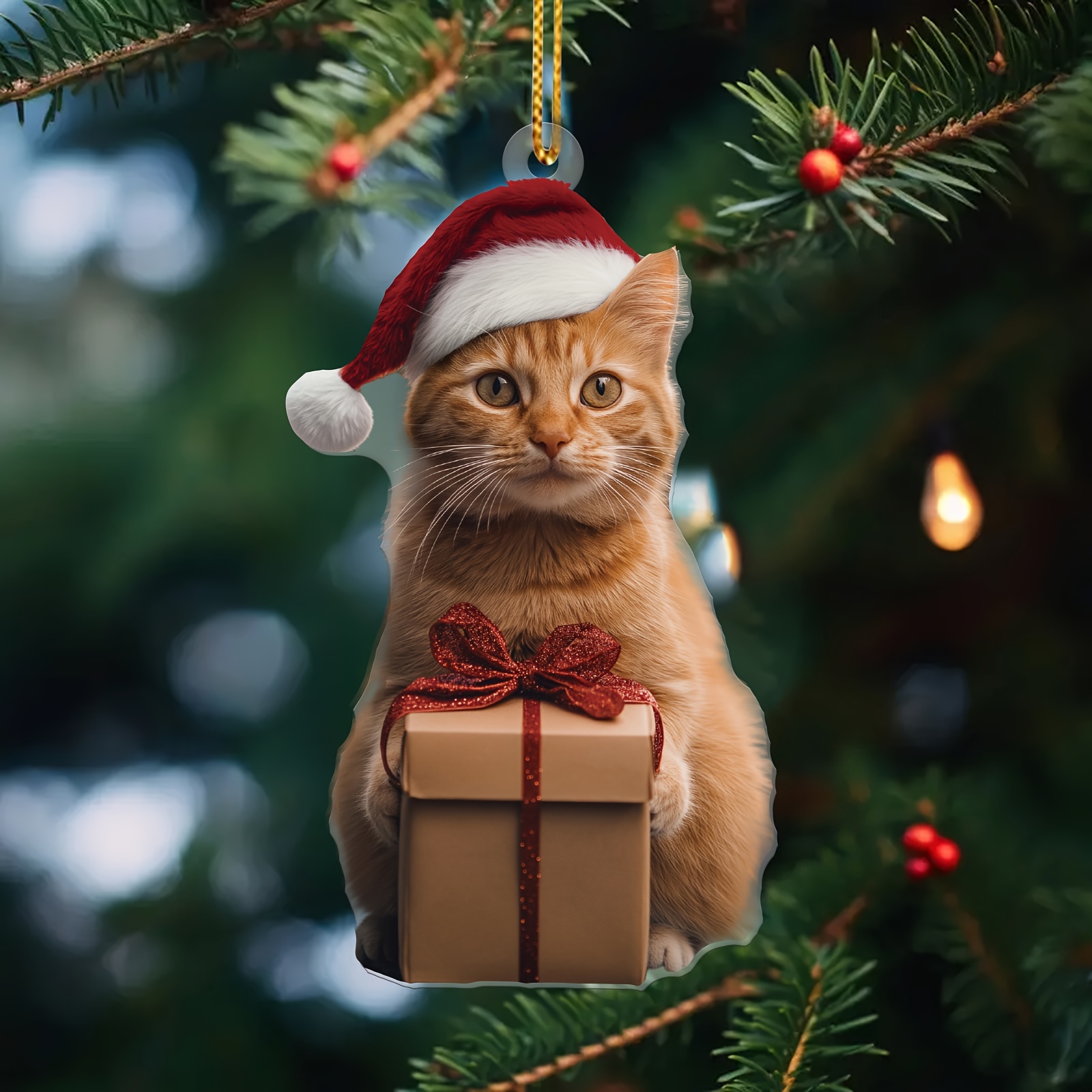 Cat Christmas Tree Ornaments on Temu