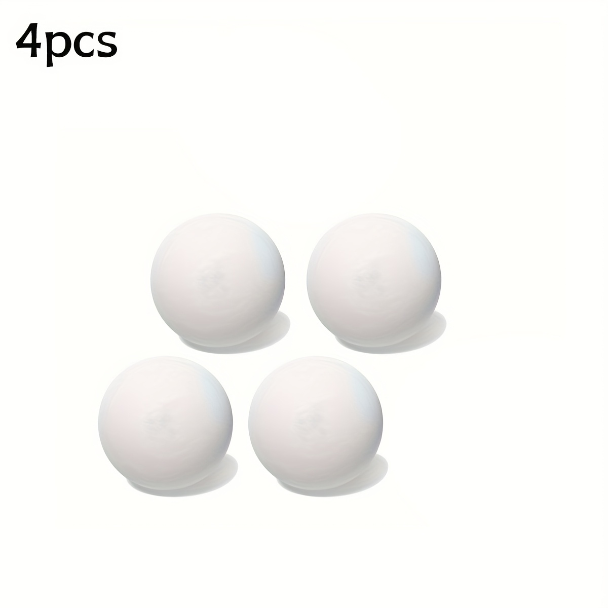 TEMU Ensemble de 4 balles de tennis de table personnalisables haute élasticité - pour l'entraînement professionnel et les compétitions, fabriquées en