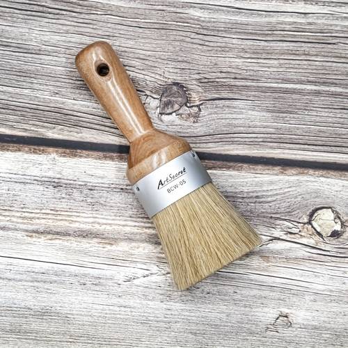1pc chalk paint wax brush big size round bristles oil paint brush home decor painting waxing tool