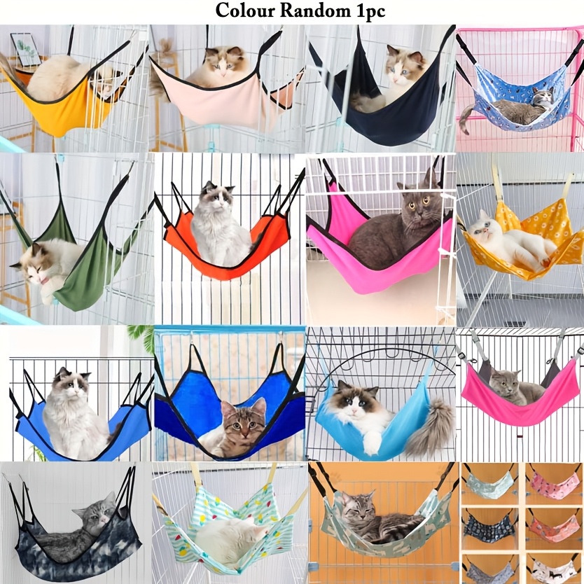 Cozy Cat Hammock Bed - , Damp-proof Swing With Hooks, Durable Polyester, Space- Design For Cats