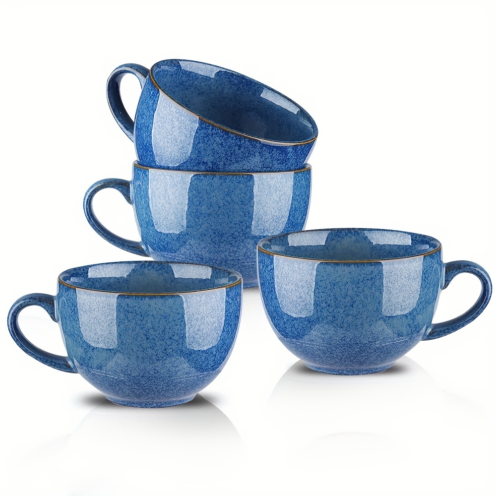 4pcs ceramic 24 ounce soup mug handles large coffee mug 24 - Temu