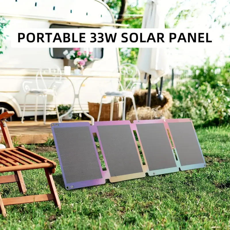 33 solar power generation panel photovoltaic panel, with usb-aqc3.0 and usb-cpd18w , is used for power supply of mobile phone power banks and folded for camping, hiking and fishing solar power generation, solar panel with battery, solar power bank portable charger, car battery solar charger, solar blankets for charging, solar generator, camping solar charger, hiking power supply, portable , , Product details 0