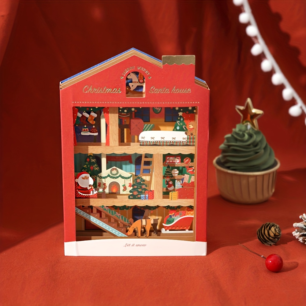 Image of Popular And Adorable 3d Christmas Greeting Cards! Perfect For Christmas Parties! Suitable For Anyone! Get This Card For Christmas! Full Of Festive Atmosphere
