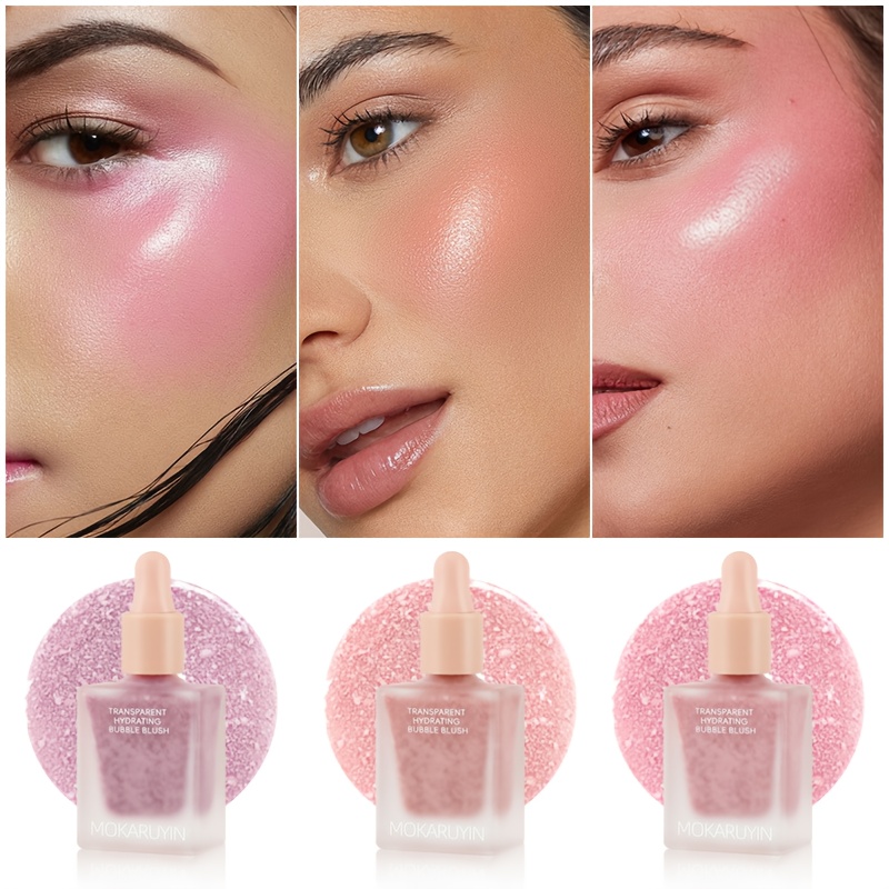 TEMU Water-based, Long-, Waterproof And Sweat-proof, High Gloss, Vibrant Effect, In: Coral And Pink, Layered, Suitable For All Makeup Looks, Easy To Carry, Perfect For Travel, Music Festivals