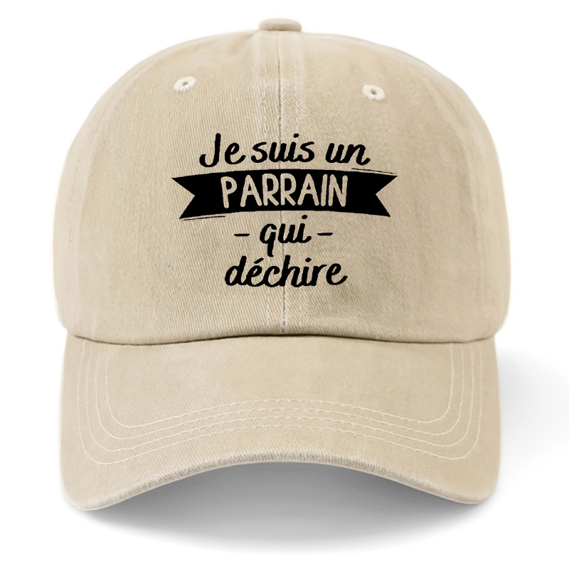TEMU 1pc, , Casquette de baseball à imprimé unique, Chapeau de papa unisexe ajustable, Style de rue décontracté, Polyester léger 100%, Tissu non
