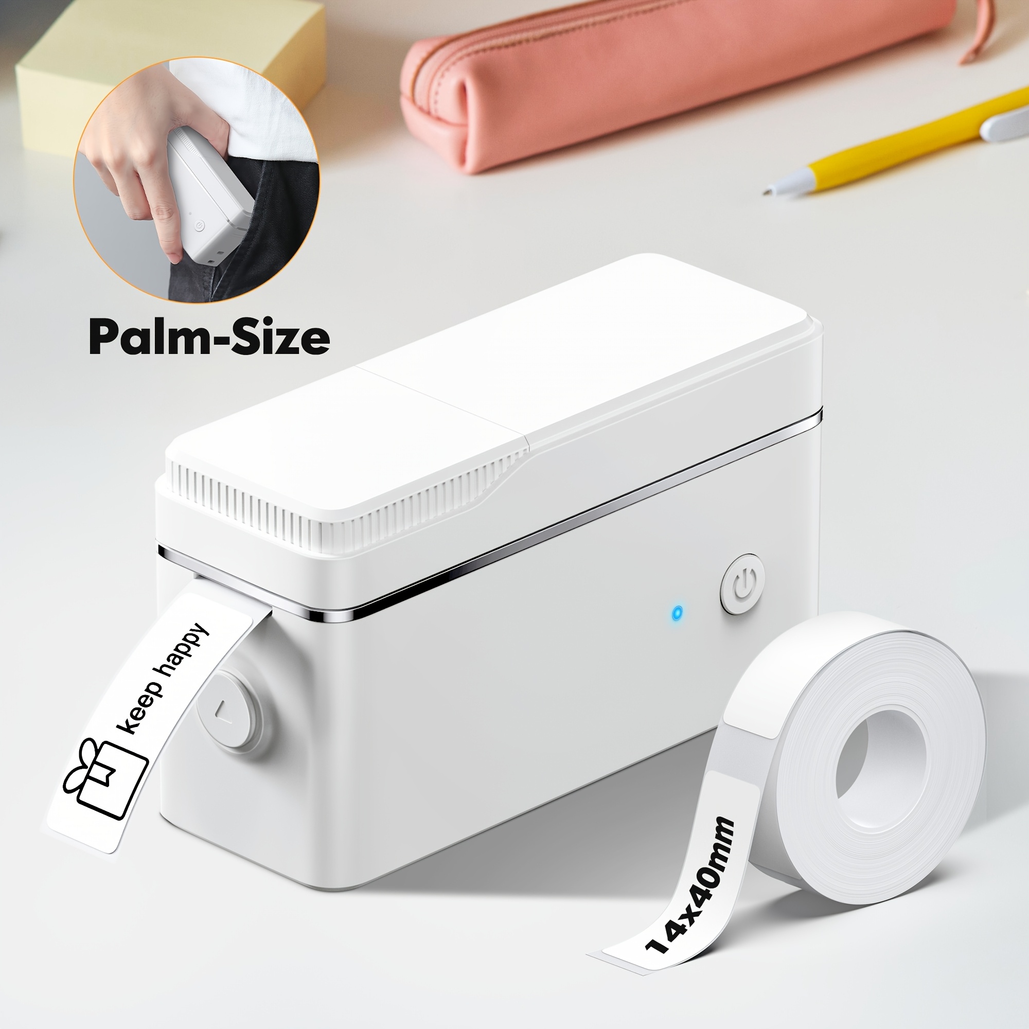 E-shop Kabelloser, tragbarer Etikettendrucker P31B - Mini-Handheld-Sticker-Maschine für IOS/, kein Tinte und Toner erforderlich, inklusive
