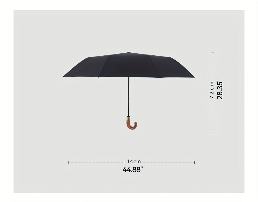 Large Automatic Umbrellas for Men And Women, Suitable for Golf, Featuring a Vintage Design, Windproof Structure, And 10 Ribs.