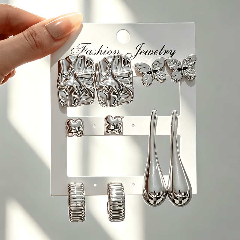 5-Pair Fashionable & Elegant Earrings Set