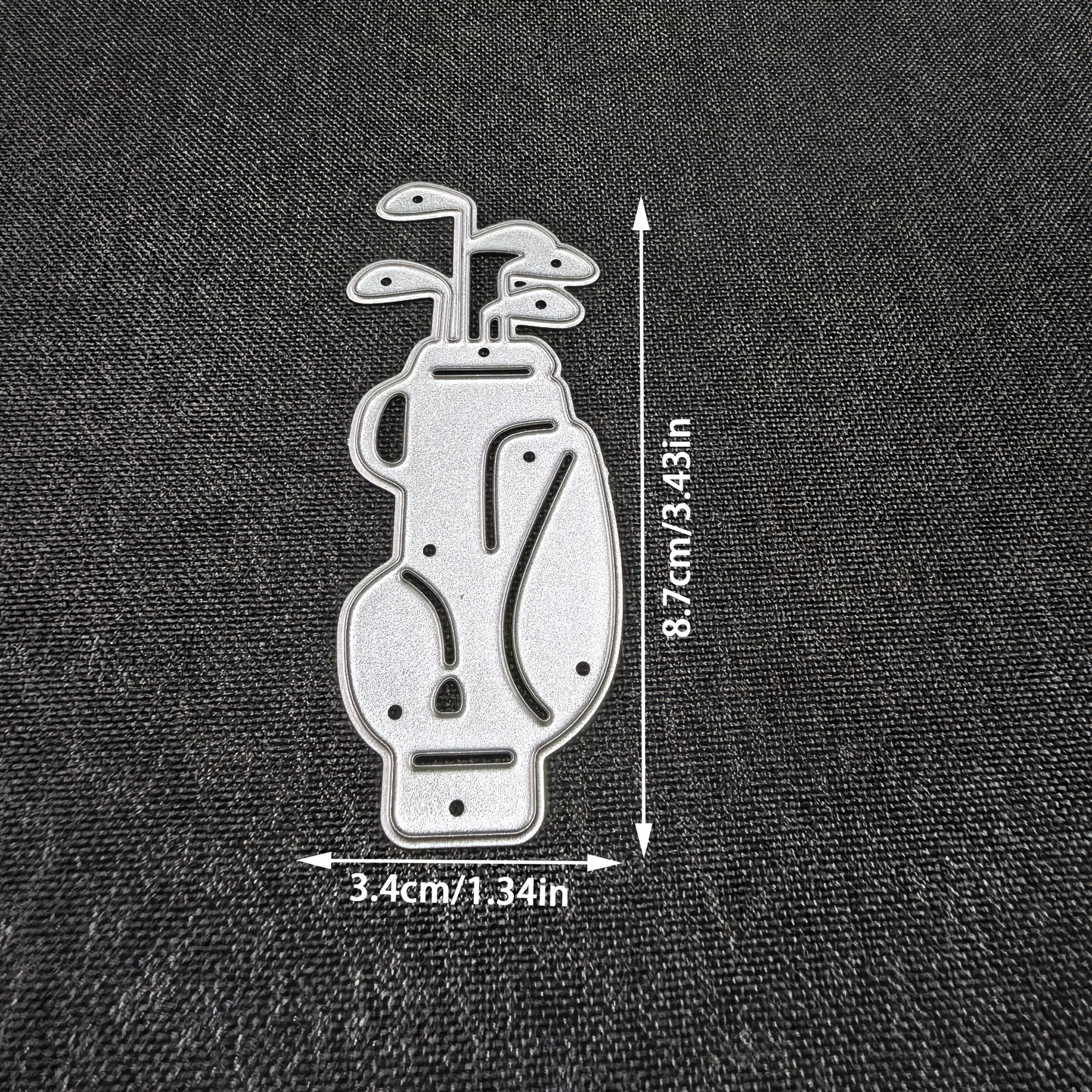 1pc Golf Metal Cutting Dies, Diy Scrapbooking Embossing Stencil, Handmade Greeting Card Making Metal Die Cuts, Gift Card Making Tools