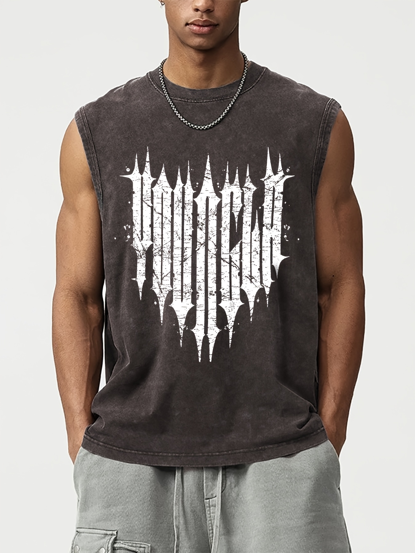 camiseta sin vintage hombre resistente Temu Dominican Republic