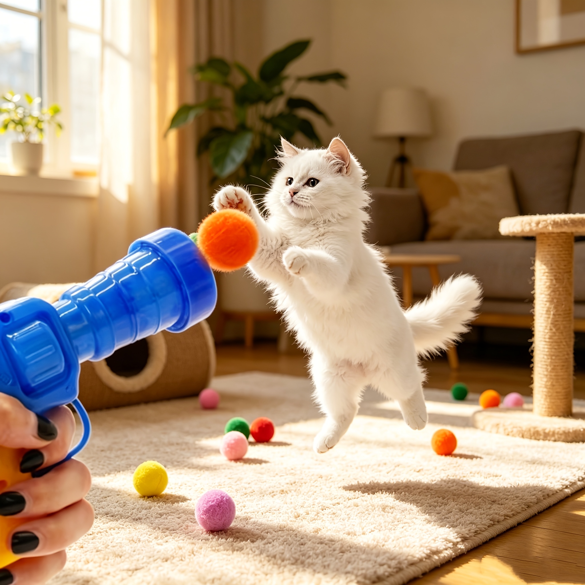 13 31 49pcs cat toy sets interactive launchers for cats and dogs   and durable bouncing design without battery Product details 1