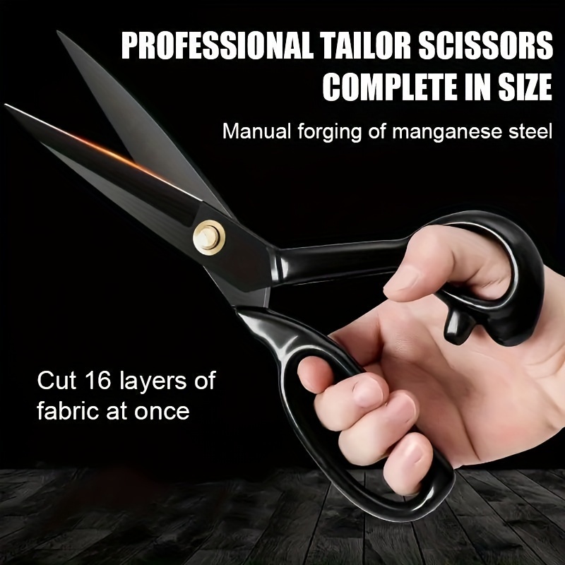 

Premium Stainless Steel Tailor Scissors - Large 8" & 10" Sewing Shears For Home And Office, Ideal For Fabric, Leather, Rope Cutting