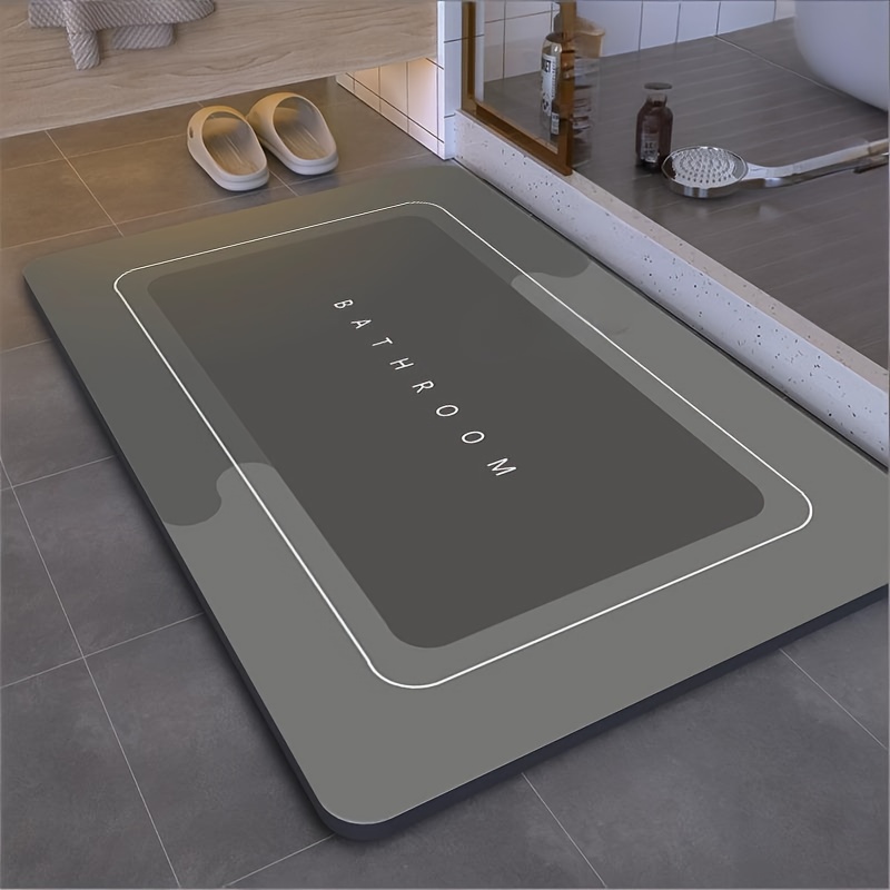 TEMU Quick Drying Diatomaceous Earth Bathroom Mat - Anti Slip And, Suitable For Kitchen And Bathroom Entrance Diatomaceous , Rv Rv Mats, Household