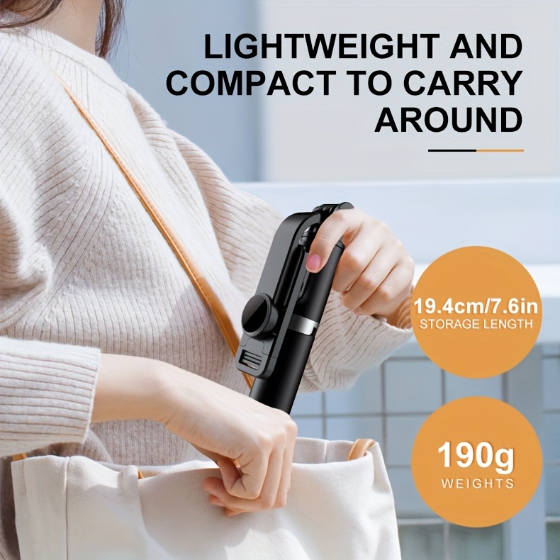 40 Inch Retractable Selfie Stick Professional Floor Tripod for Live Streaming, with Wireless Remote, 360° Rotation, Stable Anti-shake Design. Ideal for Travel Vlogs & Outdoor Live Streaming. Compatible with iPhone/Android Smartphones