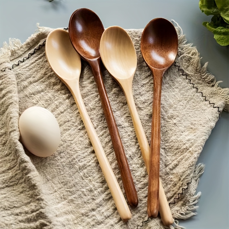 item picture 23 5cm multi functional long handled wooden spoon for   buffet serving soup dessert and public use suitable for kitchen restaurant camping and picnic