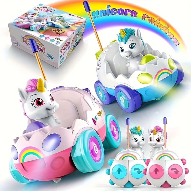 pack childrens toy unicorn remote control car year old Temu