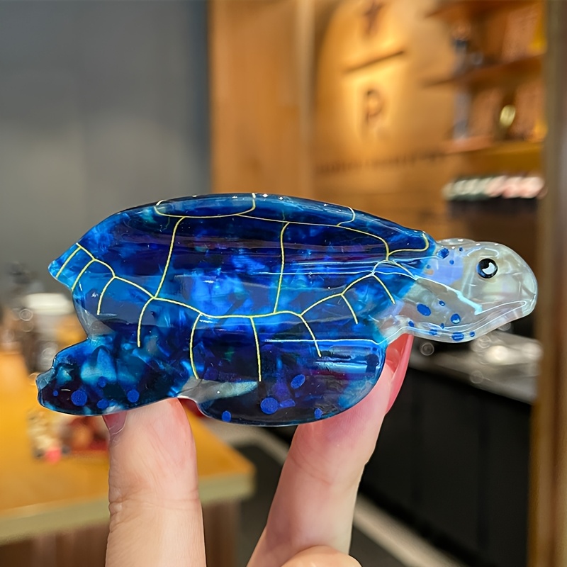 TEMU Pince à Cheveux Tortue Cartoon Super Mignonne - Pince à Cheveux Requin en Acétate Mignonne, Pince à Cheveux pour Femmes de Taille Moyenne