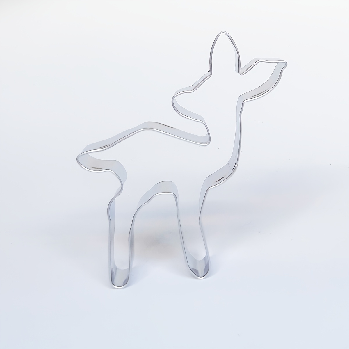 1pc Deer Cookie Cutter, Stainless Steel 3.9in, Baking Mold