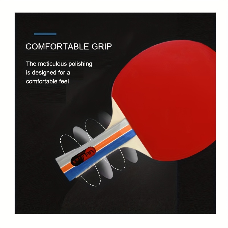 Portable Table Tennis Racket Set with 4 Paddles