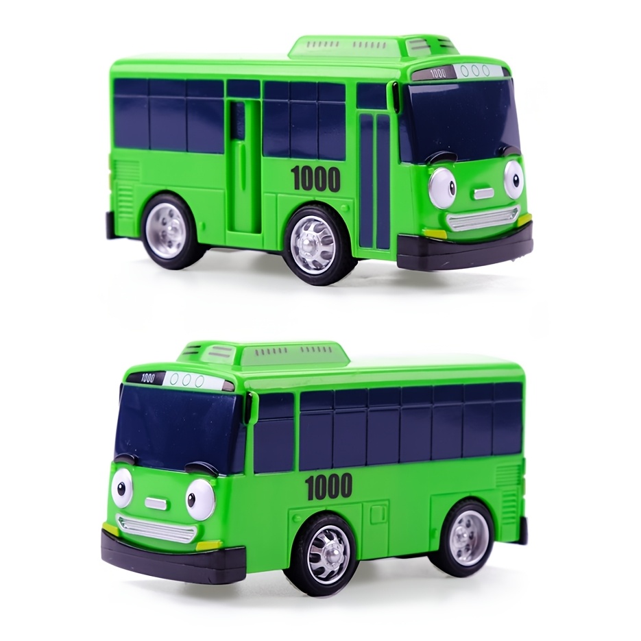 Mini Bus à Friction – Voiture Jouet En Plastique 18,5 Cm – Bleu, Roues Silencieuses, Jouet Éducatif Dès 3 Ans – Idéal Cadeau Anniversaire
