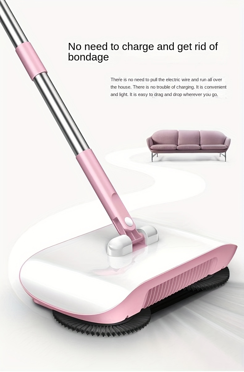 a manual sweeping machine for home use that combines sweeping and mopping in one featuring a broom and dustpan set a broom tool details 7