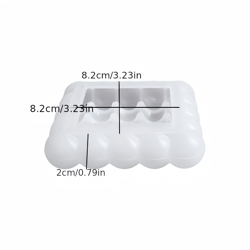 TEMU Bubble Cup Coaster Candle Mold Craft Decor Coaster Spherical Cavity, Heat-resistant Surface Protector, Suitable For Jewelry Making, Unique Gift