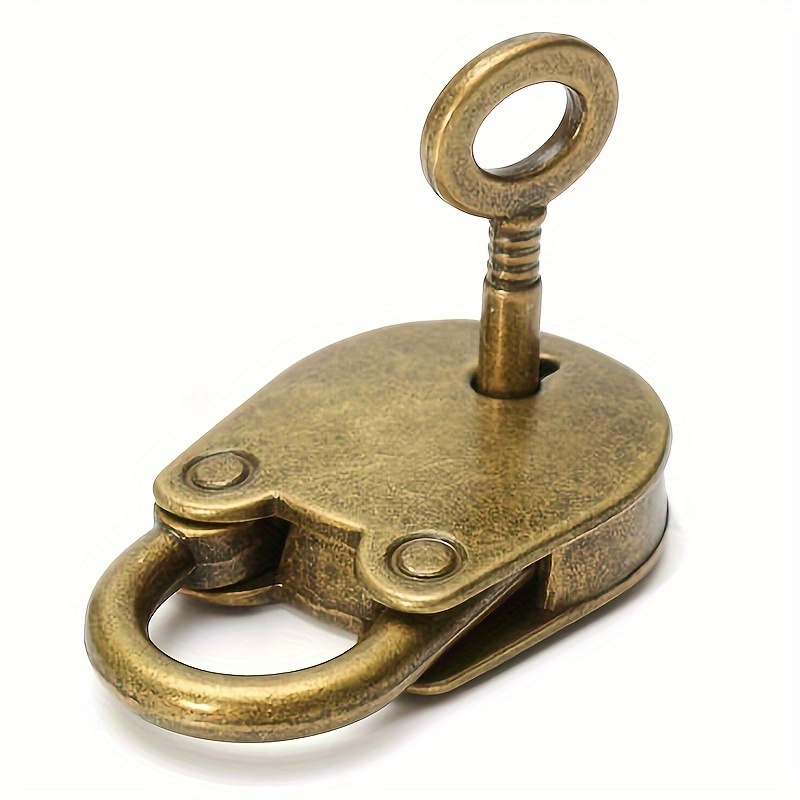 Mini candados Archaize con llave, joyero de cobre, caja de almacenamiento,  diario, libro pequeño, cerradura de llave para gimnasio, taquilla, equipaje