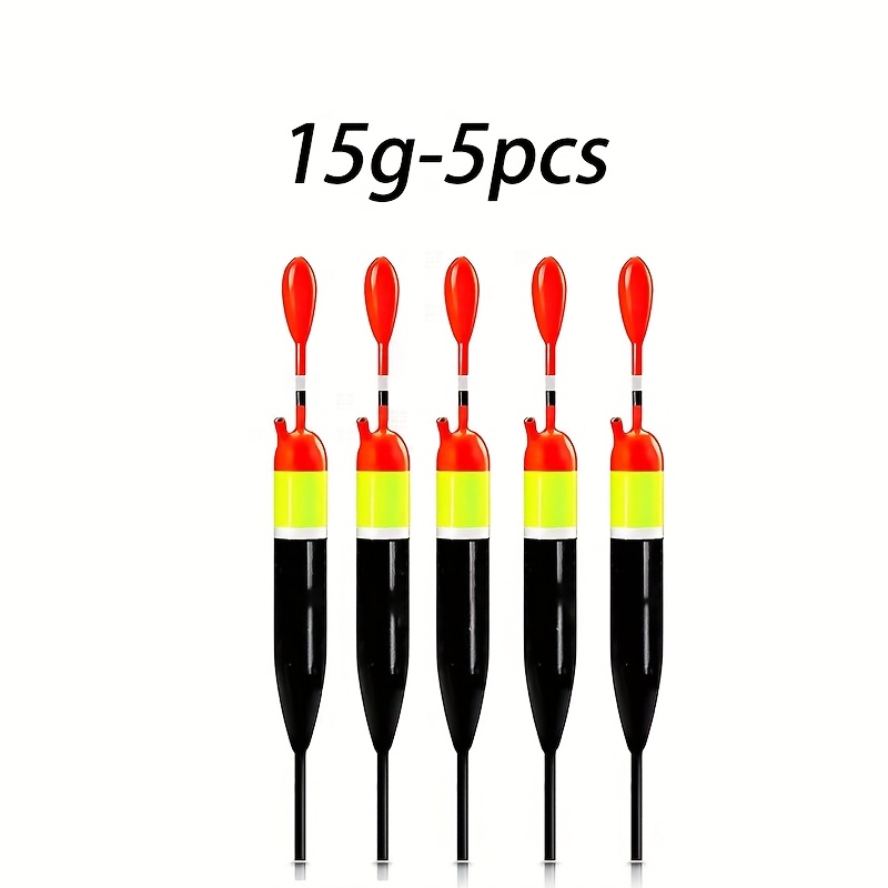 Image of 3/5pcs Pro-grade Balsa Wood Slip Floats | Saltwater & Freshwater Fishing Bobbers W/ Bobber Stops & Drop Shot Weights | High-visibility For Crappie, Panfish, & Trout