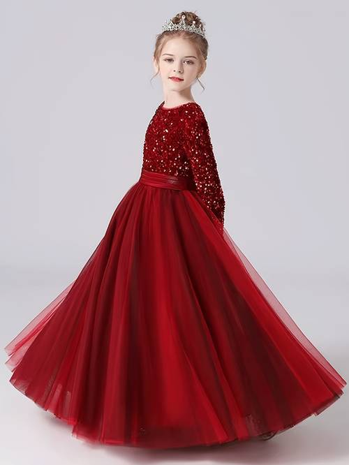 item picture girls special occasion dress spring autumn childrens formalwear princess dress luxury high end dress for little girls