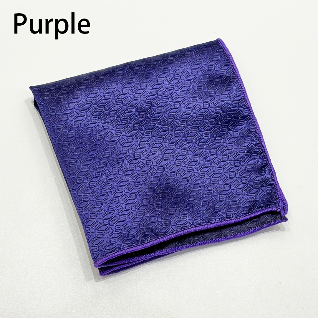 Solid Colors Men's Pocket Square, Elegant Suit Accessories