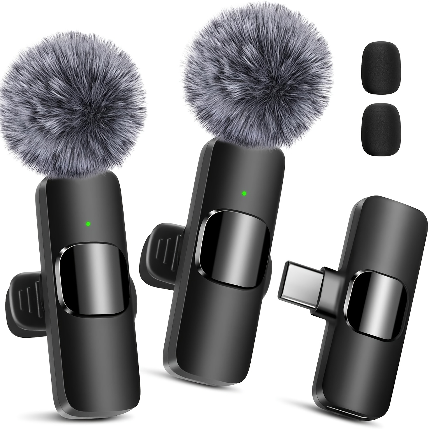   noise reduction clear audio latest   wireless microphone suitable for   lavalier microphone for video recording clear recording with usb c for content creators plug and play live mic easter gift