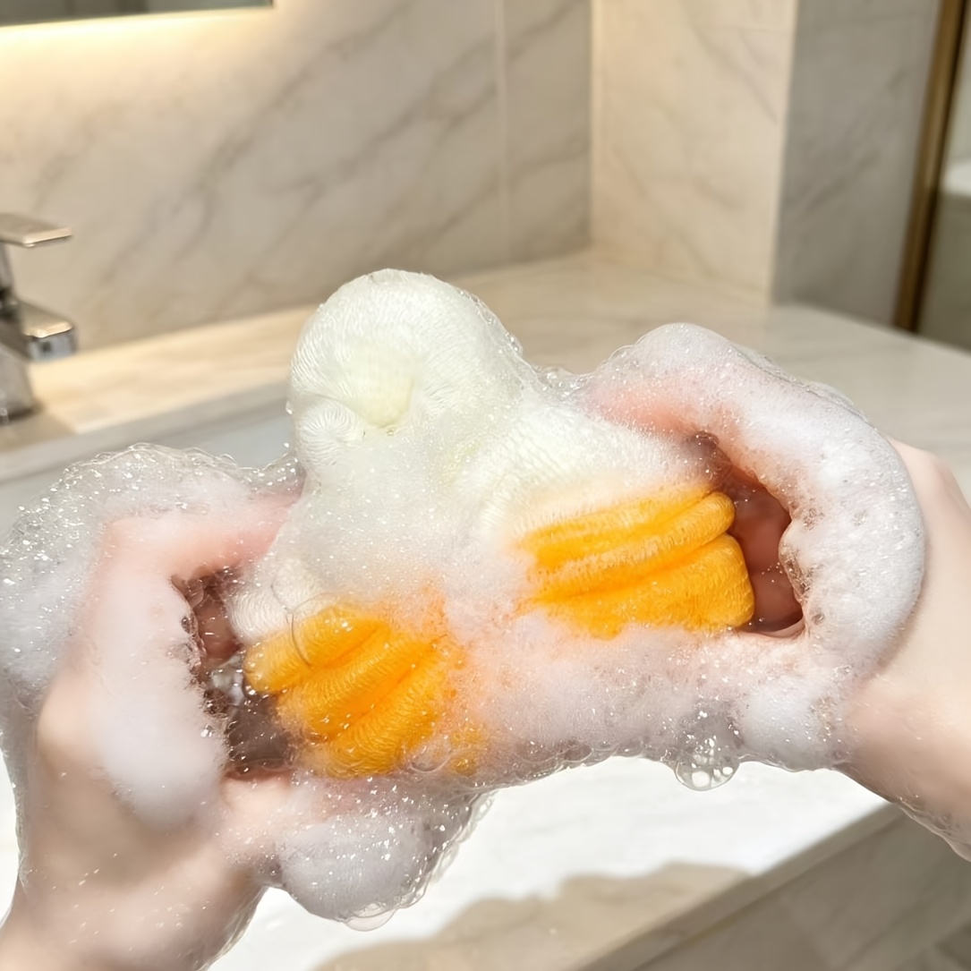 Compact Bath Ball with Double-Layer Soft Material