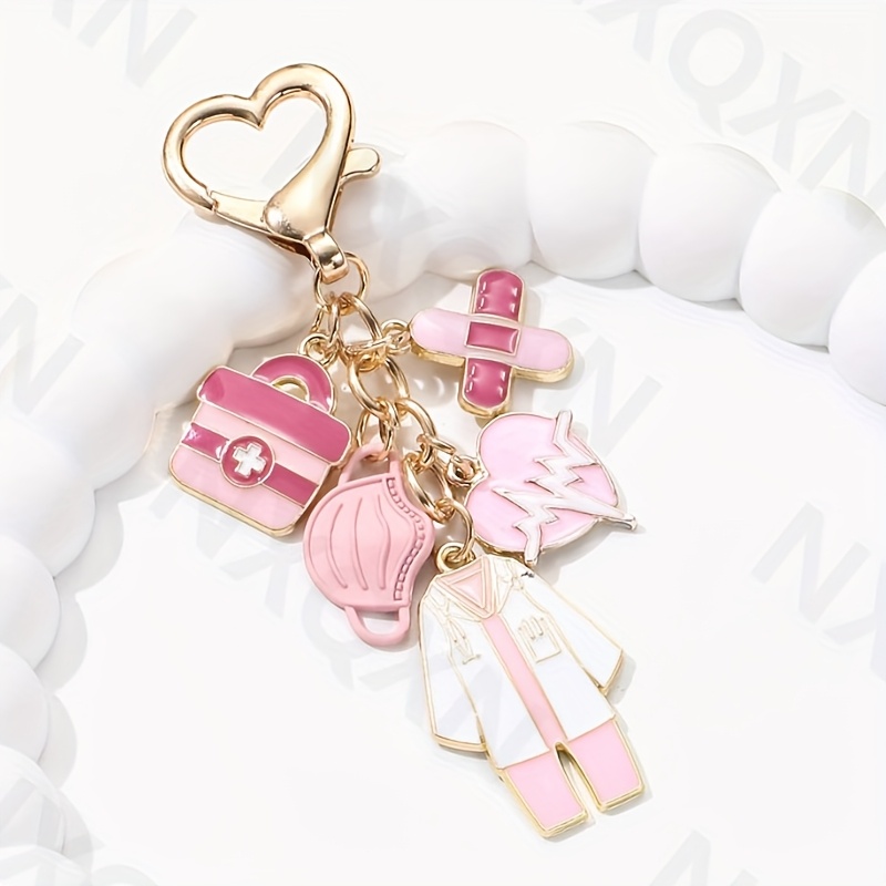 Image of Fashionable And Simple Day Theme Medicine Box Bandage Clothes Drip Oil Keychain Traditional Car Bag Pendant Gift For And Relatives Souvenir Gift