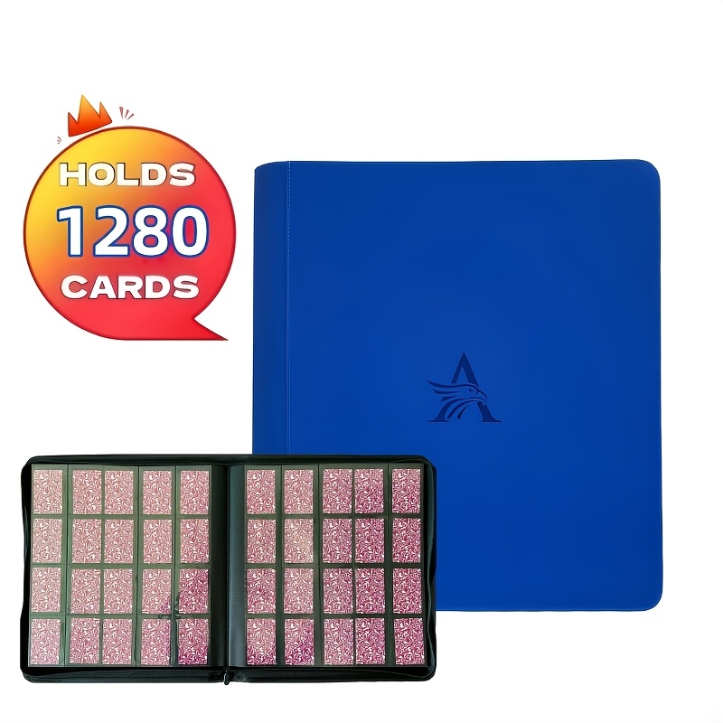 1280 card binder 1280 XL Premium Side Loading Card Binder Black PU Leather 16 Pocket St –  Just Card Stuff