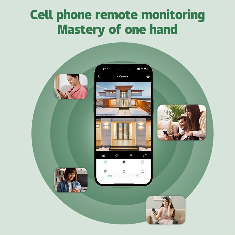 3 piezas SZSINOCAM 4MP 2 Lentes y Pantalla Dual WiFi Seguridad, Resolución Total de 4MP, 2.4GHz (No compatible con 5Ghz), Rastreo Humano AI con Visión Nocturna a Color, Diseño Exterior Alta Calidad para Protección contra la Lluvia, Audio Bidireccional e Informes por Movimiento – Compatible con Alexa, Seguridad para el Hogar Inteligente,Monitoreo Interior,Sistema de Seguridad Compacto,Imágenes de alta resolución,Conectividad Confiable,Inquilinos,