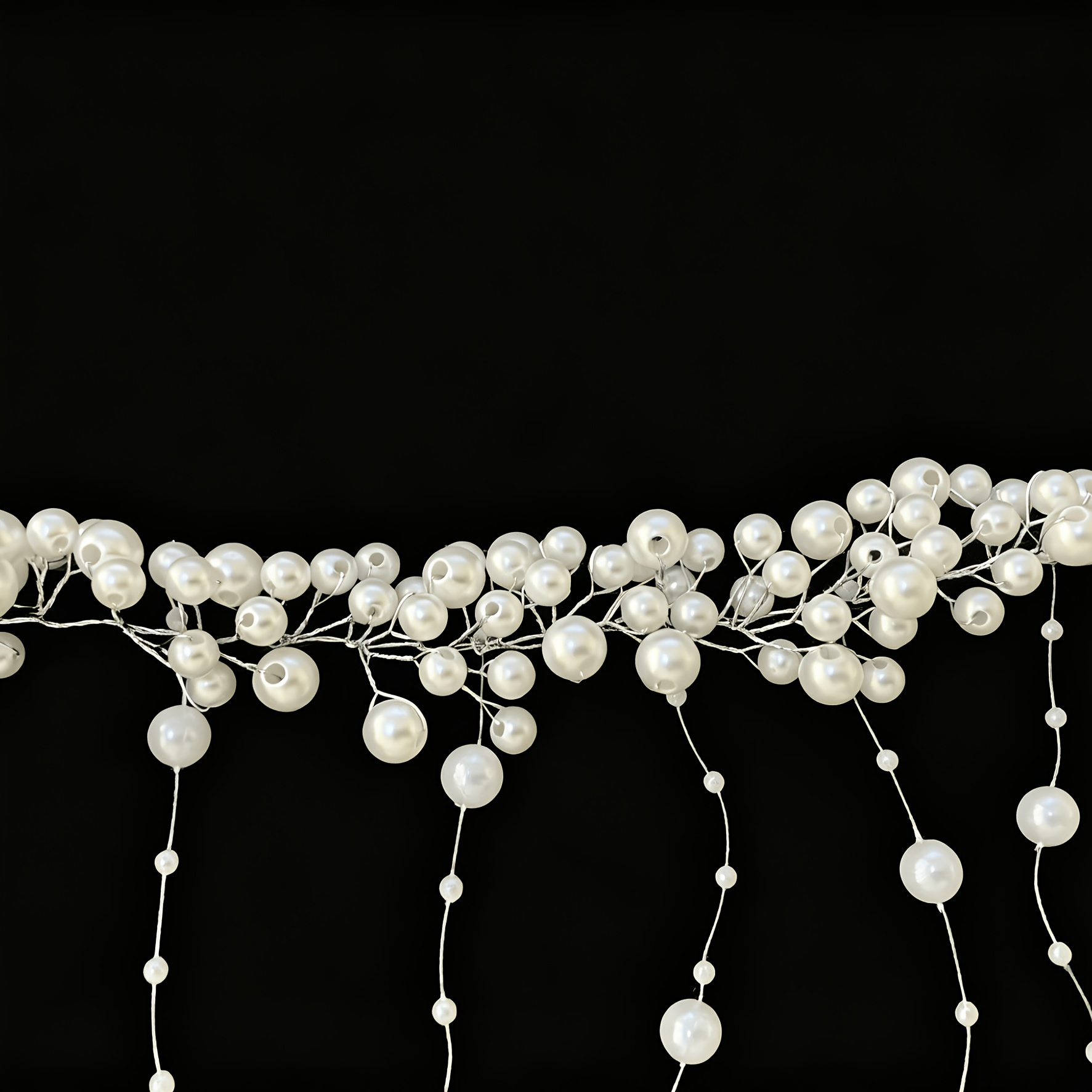 Tassel Hair Additions Bridal Tiara Head Comb
