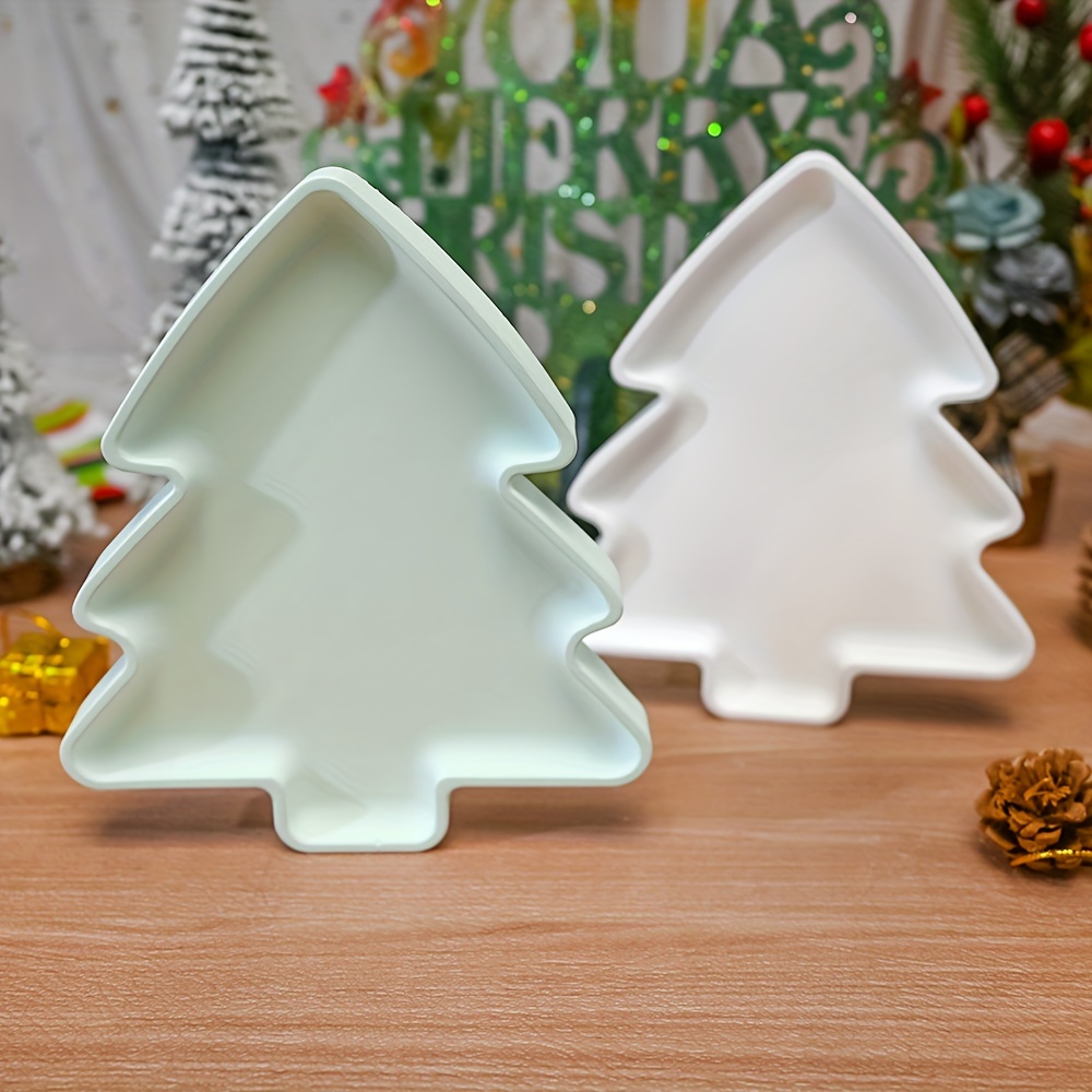 

Christmas Tree Silicone Resin Casting Molds For Jewelry Tray Making, Epoxy Dish Molds, Diy Storage Platter Craft Mold