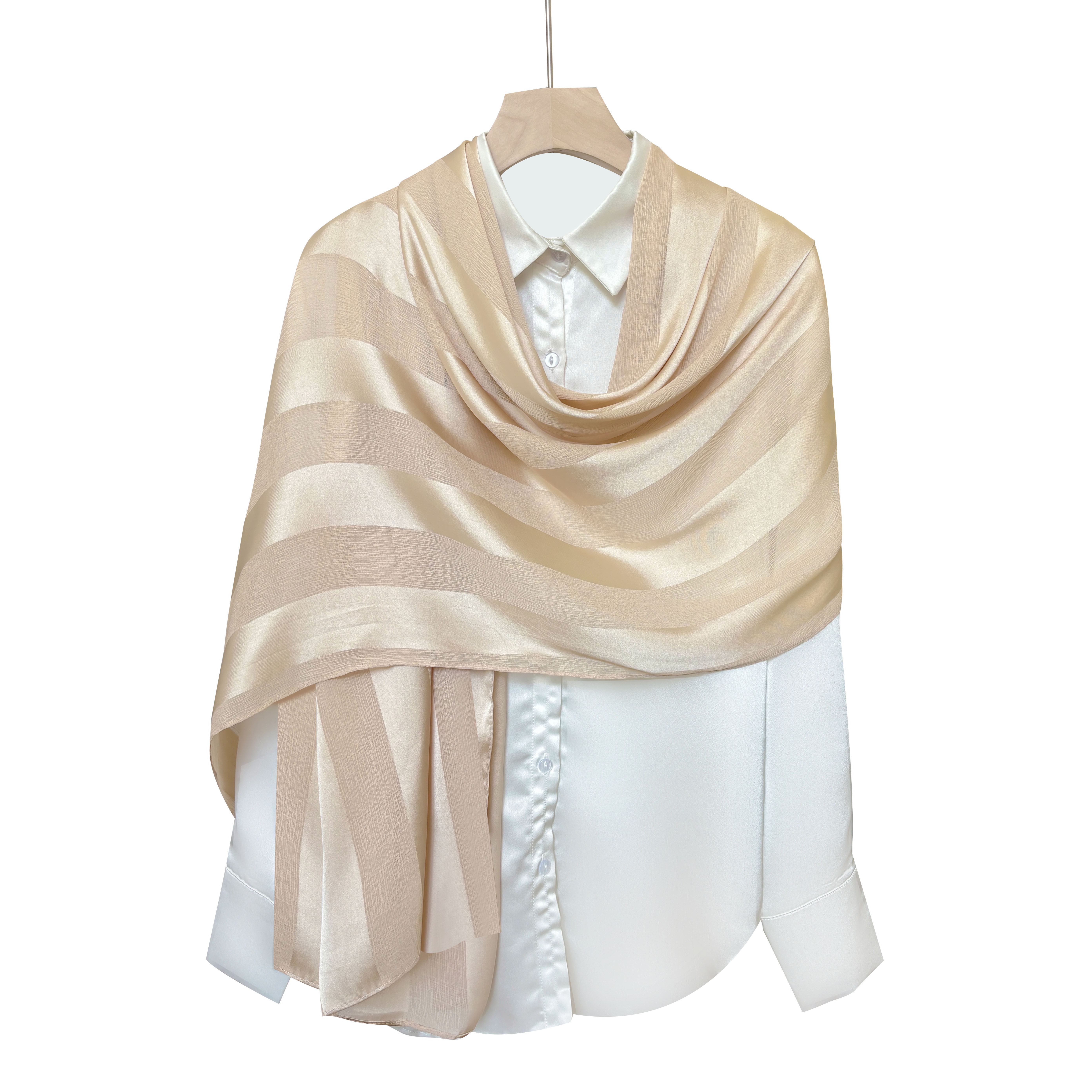 E-shop Neuer eleganter Damen-Scarves in Unifarben, lässiger Schal, Reiseurlaub, Strandtuch-Kopftuch, winddichter Schal
