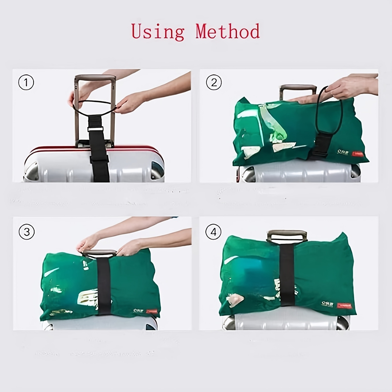 4pcs multi use strong adjustable luggage connector st ps 2026 new suitcases  ow t vel st ps luggage connector st p secure stacking adjustable elastic luggage st p t vel backpack shoulder st p luggage tie for t vel Product details 6