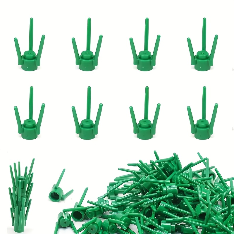 Image of 100pcs Miniature Plant Grass Set, Designed For Plant And Flower Building Block Decorations. Assembly Block Toys Make An Gift