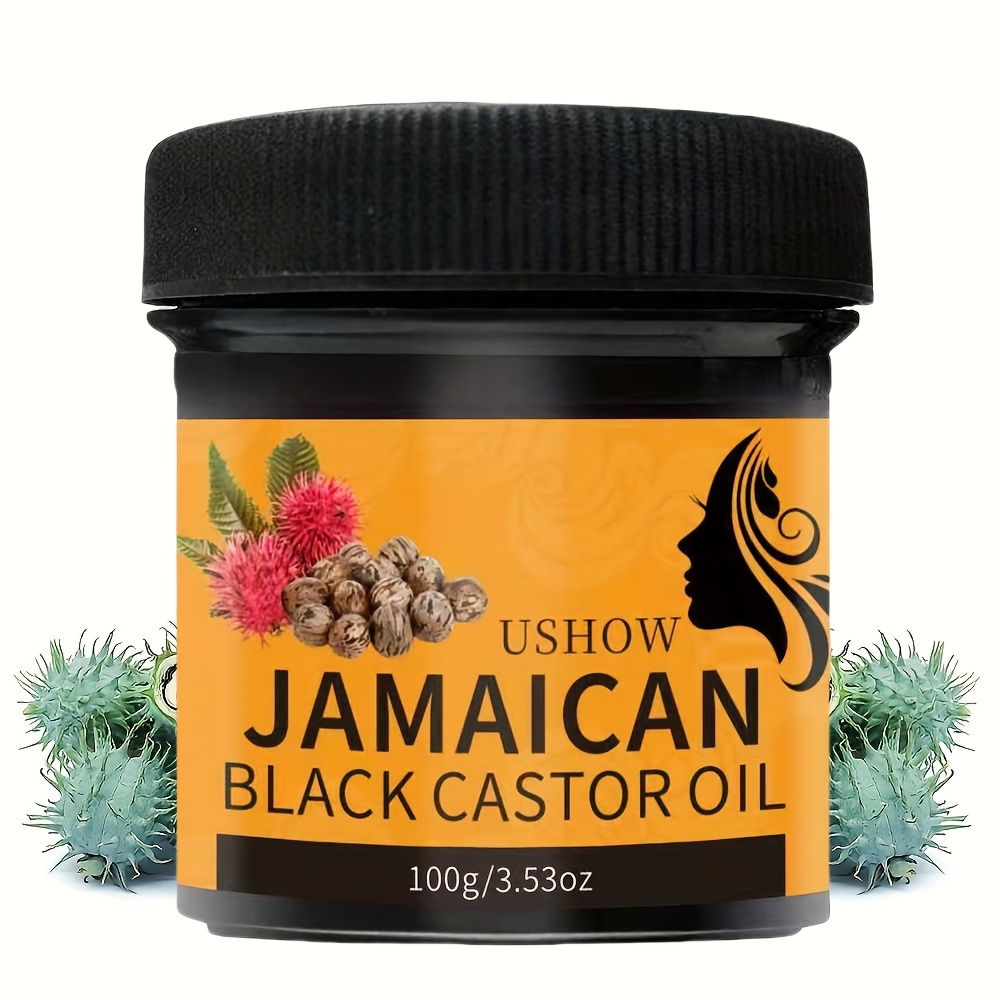 Image of Jamaicanbla Ckcastoroil 100g/3.52oz Jamaica Black Coconut Oil Hair Care Cream, Moisturizing Coconut Oil Ingredients, 100g