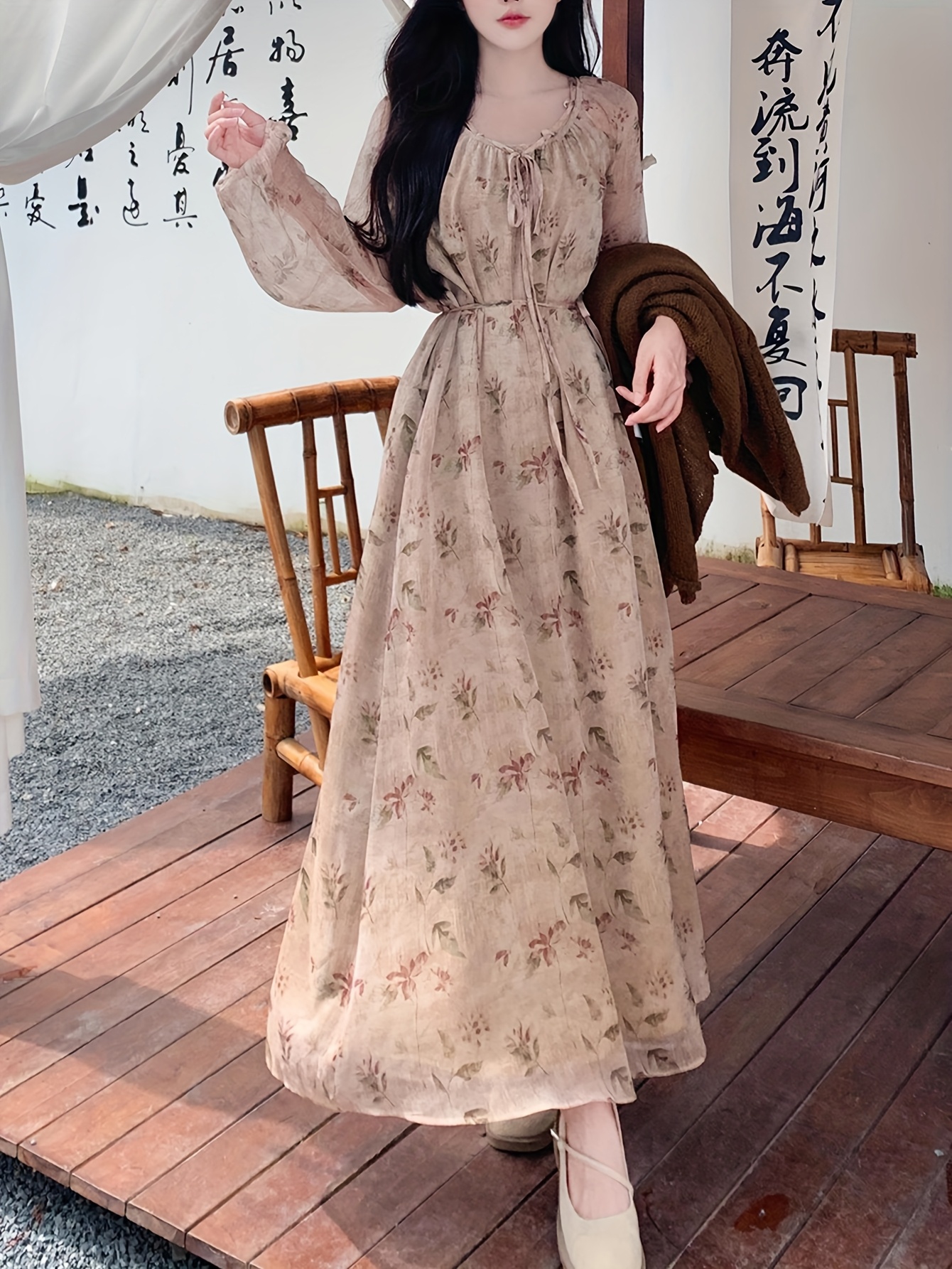 long sleeve puff mini dress Miss Circle Denise Navy Tweed Ruched Puff Sleeve Mini Dress L