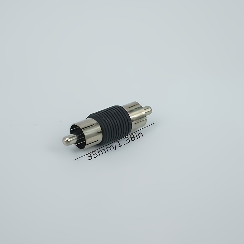 5pcs Audio Video Connectors, AV Male to Male RCA Lotus Head