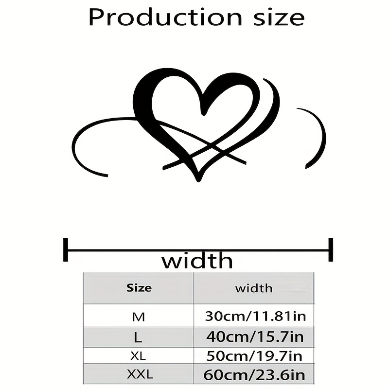 TEMU 1 pz Decorazione Murale a Forma di Cuore Personalizzabile, Murale con Personalizzato, Struttura in Ferro Resistente, con Installazione Adesiva,